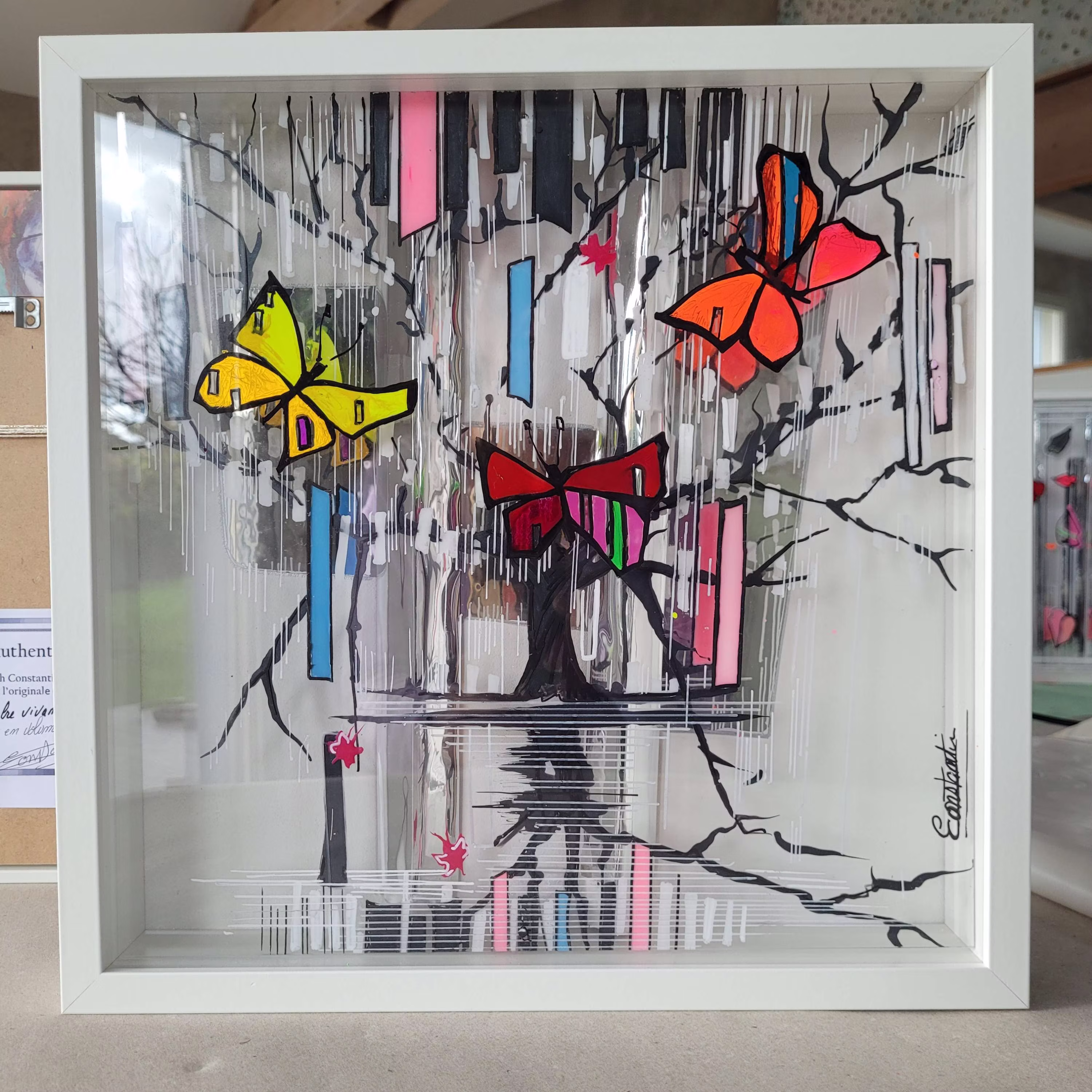 Les papillons dans le vent 